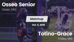 Matchup: Osseo Senior High vs. Totino-Grace  2018