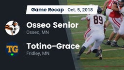 Recap: Osseo Senior  vs. Totino-Grace  2018