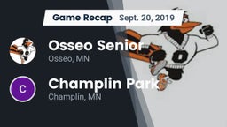 Recap: Osseo Senior  vs. Champlin Park  2019