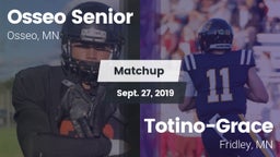 Matchup: Osseo Senior High vs. Totino-Grace  2019