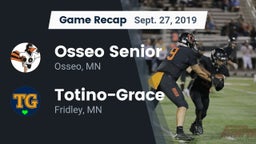 Recap: Osseo Senior  vs. Totino-Grace  2019