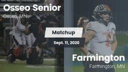 Matchup: Osseo Senior High vs. Farmington  2020
