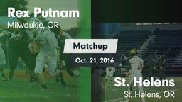 Matchup: Rex Putnam High vs. St. Helens  2016