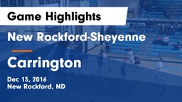 New Rockford-Sheyenne  vs Carrington  Game Highlights - Dec 13, 2016