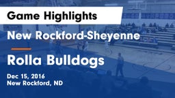 New Rockford-Sheyenne  vs Rolla Bulldogs Game Highlights - Dec 15, 2016