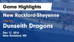 New Rockford-Sheyenne  vs Dunseith Dragons Game Highlights - Dec 17, 2016