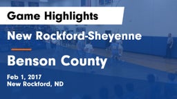New Rockford-Sheyenne  vs Benson County Game Highlights - Feb 1, 2017