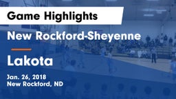 New Rockford-Sheyenne  vs Lakota Game Highlights - Jan. 26, 2018