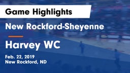 New Rockford-Sheyenne  vs Harvey WC Game Highlights - Feb. 22, 2019