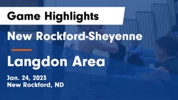 New Rockford-Sheyenne  vs Langdon Area  Game Highlights - Jan. 24, 2023