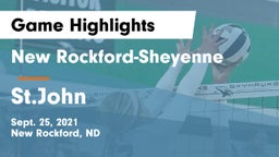 New Rockford-Sheyenne  vs St.John Game Highlights - Sept. 25, 2021