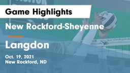New Rockford-Sheyenne  vs Langdon Game Highlights - Oct. 19, 2021