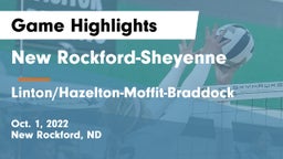 New Rockford-Sheyenne  vs Linton/Hazelton-Moffit-Braddock  Game Highlights - Oct. 1, 2022