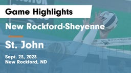 New Rockford-Sheyenne  vs St. John Game Highlights - Sept. 23, 2023