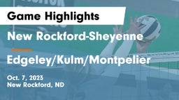 New Rockford-Sheyenne  vs Edgeley/Kulm/Montpelier Game Highlights - Oct. 7, 2023
