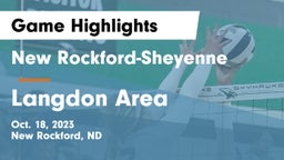 New Rockford-Sheyenne  vs Langdon Area  Game Highlights - Oct. 18, 2023