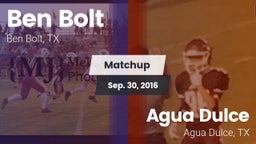 Matchup: Ben Bolt  vs. Agua Dulce  2016