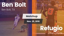 Matchup: Ben Bolt  vs. Refugio  2016