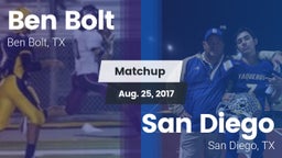 Matchup: Ben Bolt  vs. San Diego  2017