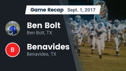 Recap: Ben Bolt  vs. Benavides  2017