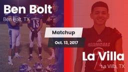 Matchup: Ben Bolt  vs. La Villa  2017