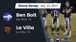 Recap: Ben Bolt  vs. La Villa  2017