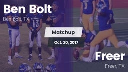 Matchup: Ben Bolt  vs. Freer  2017