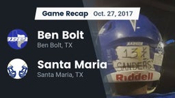 Recap: Ben Bolt  vs. Santa Maria  2017