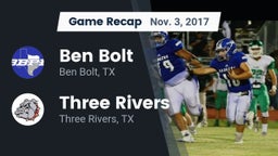 Recap: Ben Bolt  vs. Three Rivers  2017