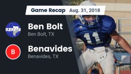 Recap: Ben Bolt  vs. Benavides  2018