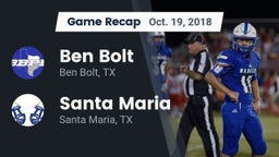 Recap: Ben Bolt  vs. Santa Maria  2018