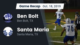 Recap: Ben Bolt  vs. Santa Maria  2019
