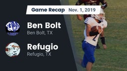 Recap: Ben Bolt  vs. Refugio  2019