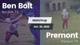 Matchup: Ben Bolt  vs. Premont  2020