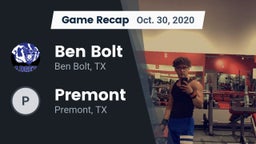 Recap: Ben Bolt  vs. Premont  2020