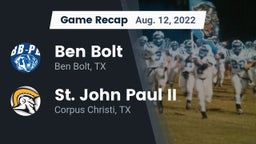 Recap: Ben Bolt  vs. St. John Paul II  2022