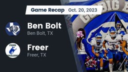 Recap: Ben Bolt  vs. Freer  2023