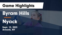 Byram Hills  vs Nyack  Game Highlights - Sept. 13, 2023