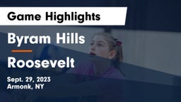 Byram Hills  vs Roosevelt  Game Highlights - Sept. 29, 2023