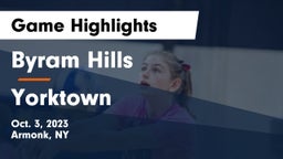 Byram Hills  vs Yorktown  Game Highlights - Oct. 3, 2023