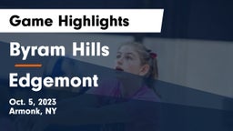 Byram Hills  vs Edgemont  Game Highlights - Oct. 5, 2023