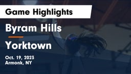 Byram Hills  vs Yorktown  Game Highlights - Oct. 19, 2023