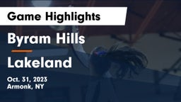 Byram Hills  vs Lakeland  Game Highlights - Oct. 31, 2023