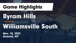 Byram Hills  vs Williamsville South  Game Highlights - Nov. 18, 2023