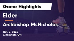 Elder  vs Archbishop McNicholas  Game Highlights - Oct. 7, 2023