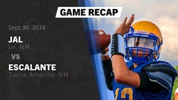 Recap: Jal  vs. Escalante  2016