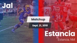 Matchup: Jal  vs. Estancia  2018