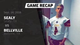 Recap: Sealy  vs. Bellville  2016