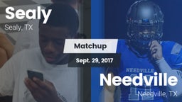 Matchup: Sealy  vs. Needville  2017