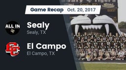 Recap: Sealy  vs. El Campo  2017